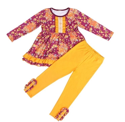 Customized Color Kids Garments Summer Baby Girl Clothes With Matching