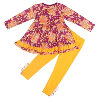 Customized Color Kids Garments Summer Baby Girl Clothes With Matching