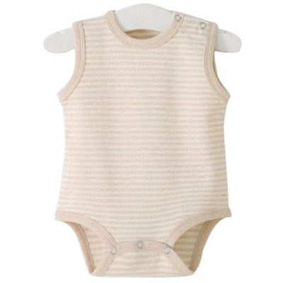Spring / Summer Organic Cotton Sleeveless Baby Clothes Newborn Romper