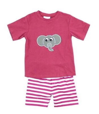 Raglan Sleeve Unisex Baby Summer Clothes Screen Prints 3D Ears With Pocket