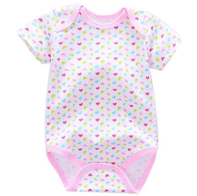 Lovely 3 Pack Baby Clothes Gift Set Shorts Leeve Bodysuits 100% Cotton