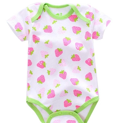Lovely 3 Pack Baby Clothes Gift Set Shorts Leeve Bodysuits 100% Cotton