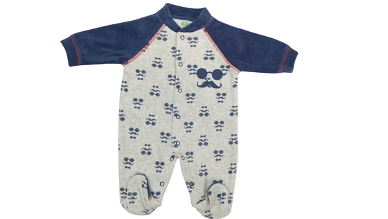 남녀 공통 겨울 유아 아기 장난꾸러기 유기 면 아기 Sleepwear 240G 벨루어
